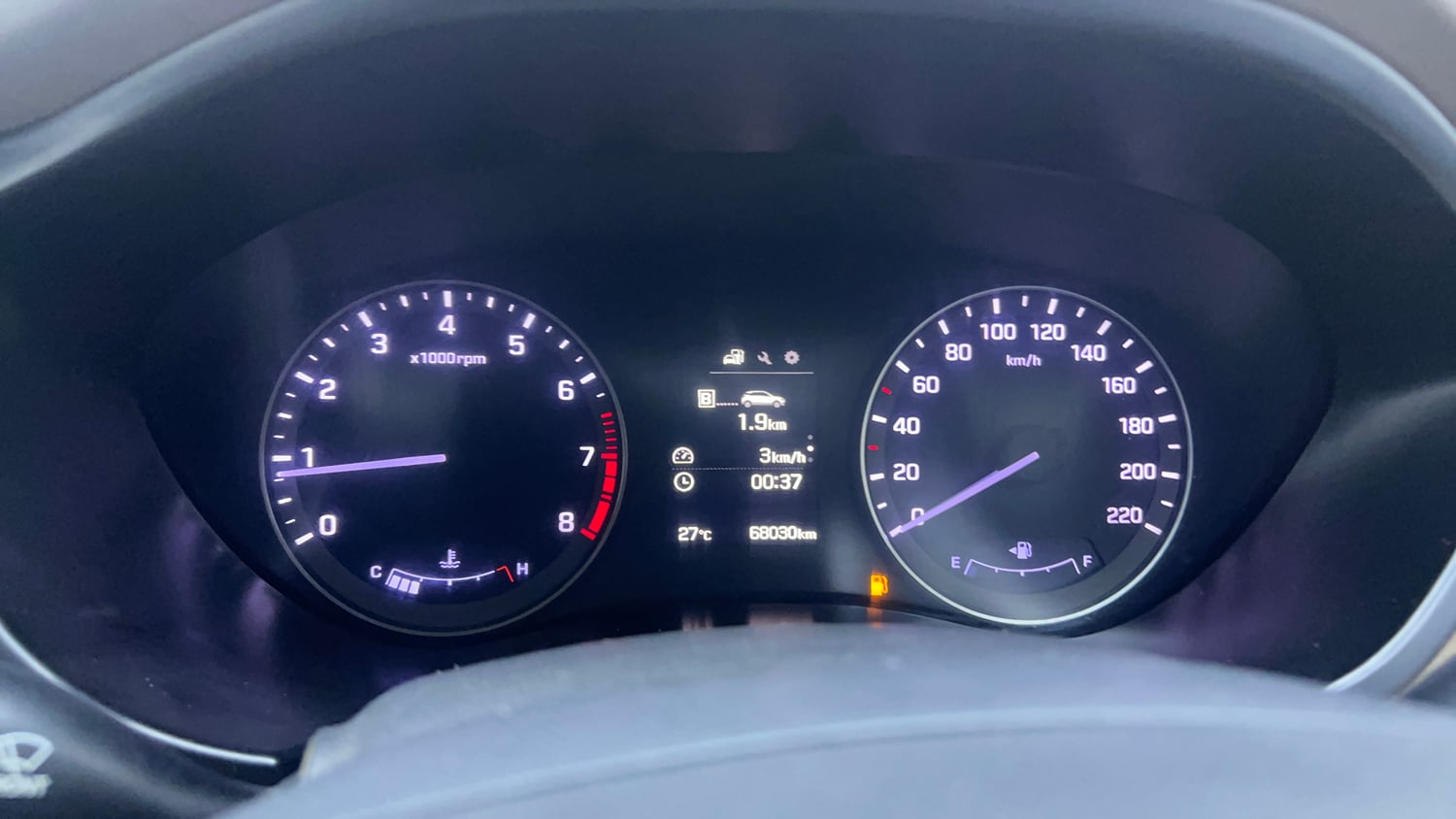 Used 2016 Hyundai Elite i20 Asta 1.2 Petrol Manual interior CLUSTERMETER VIEW