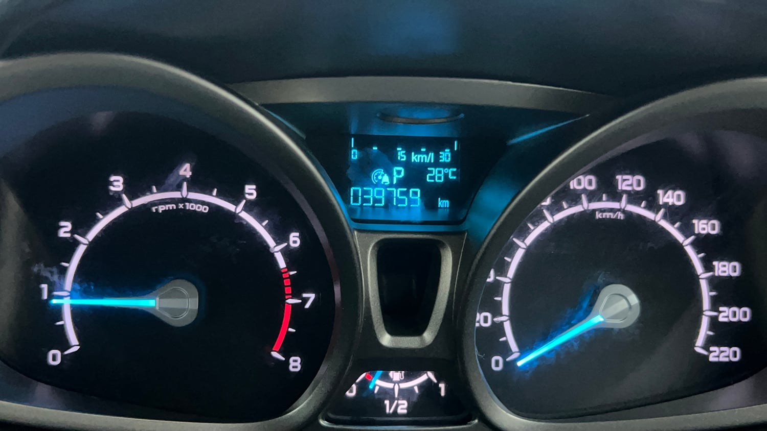 Used 2015 Ford EcoSport Titanium 1.5 Ti-VCT AT Petrol Automatic interior CLUSTERMETER VIEW