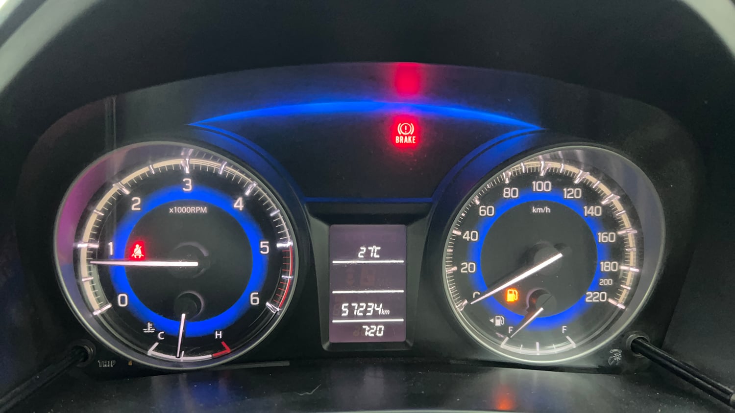 Used 2018 Maruti Suzuki Baleno Delta 1.3 Diesel Manual interior CLUSTERMETER VIEW