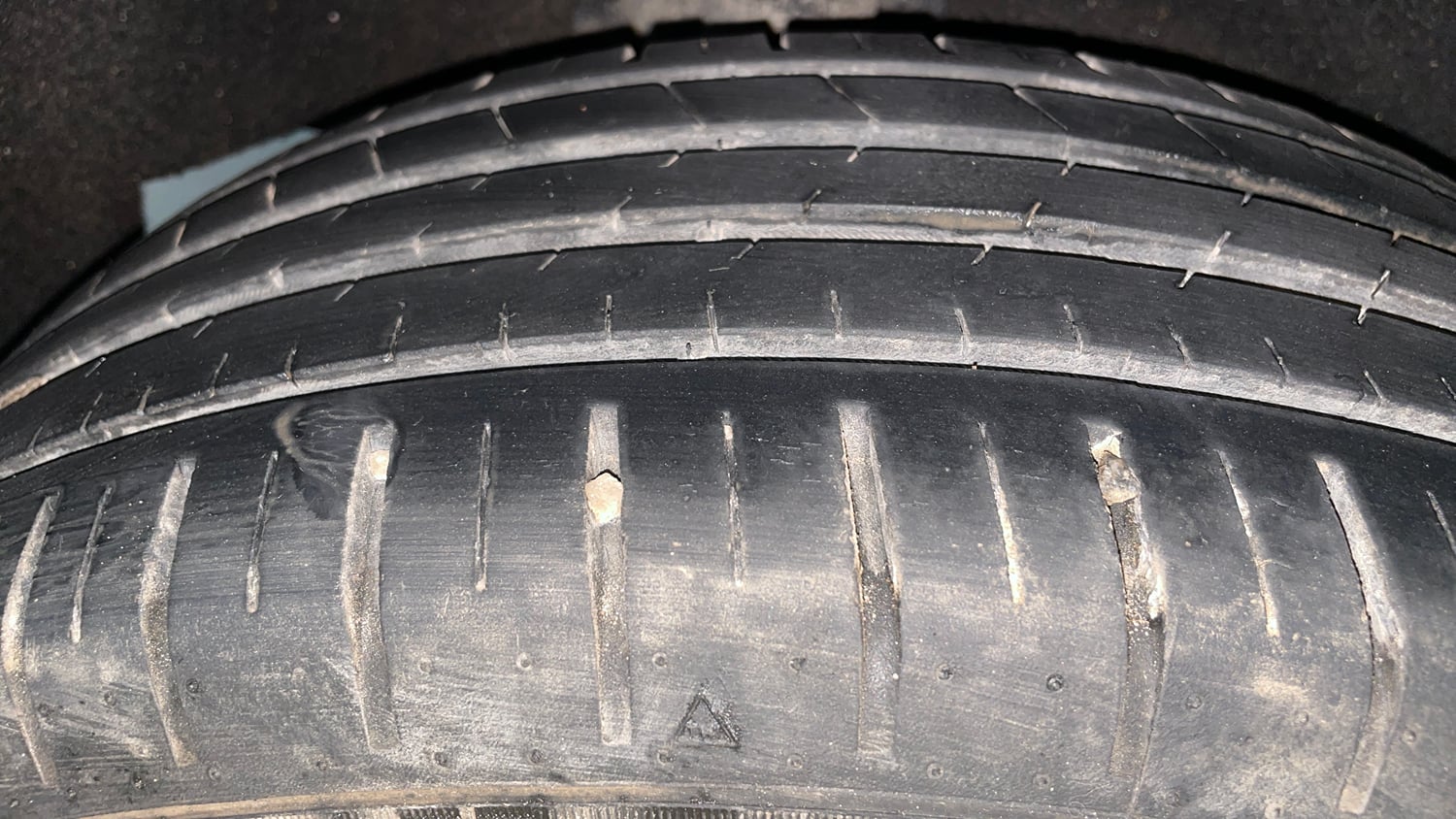 Used 2019 Maruti Suzuki Baleno Zeta 1.2 Petrol Manual tyres RIGHT REAR TYRE TREAD VIEW