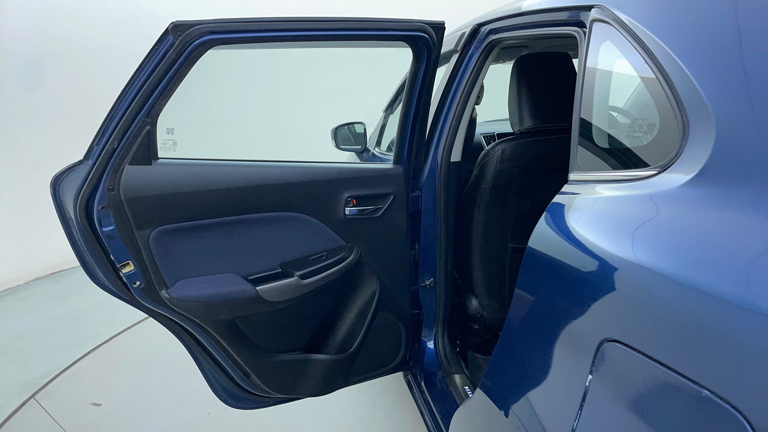 Used 2019 Maruti Suzuki Baleno Zeta 1.2 Petrol Manual interior LEFT REAR DOOR OPEN VIEW