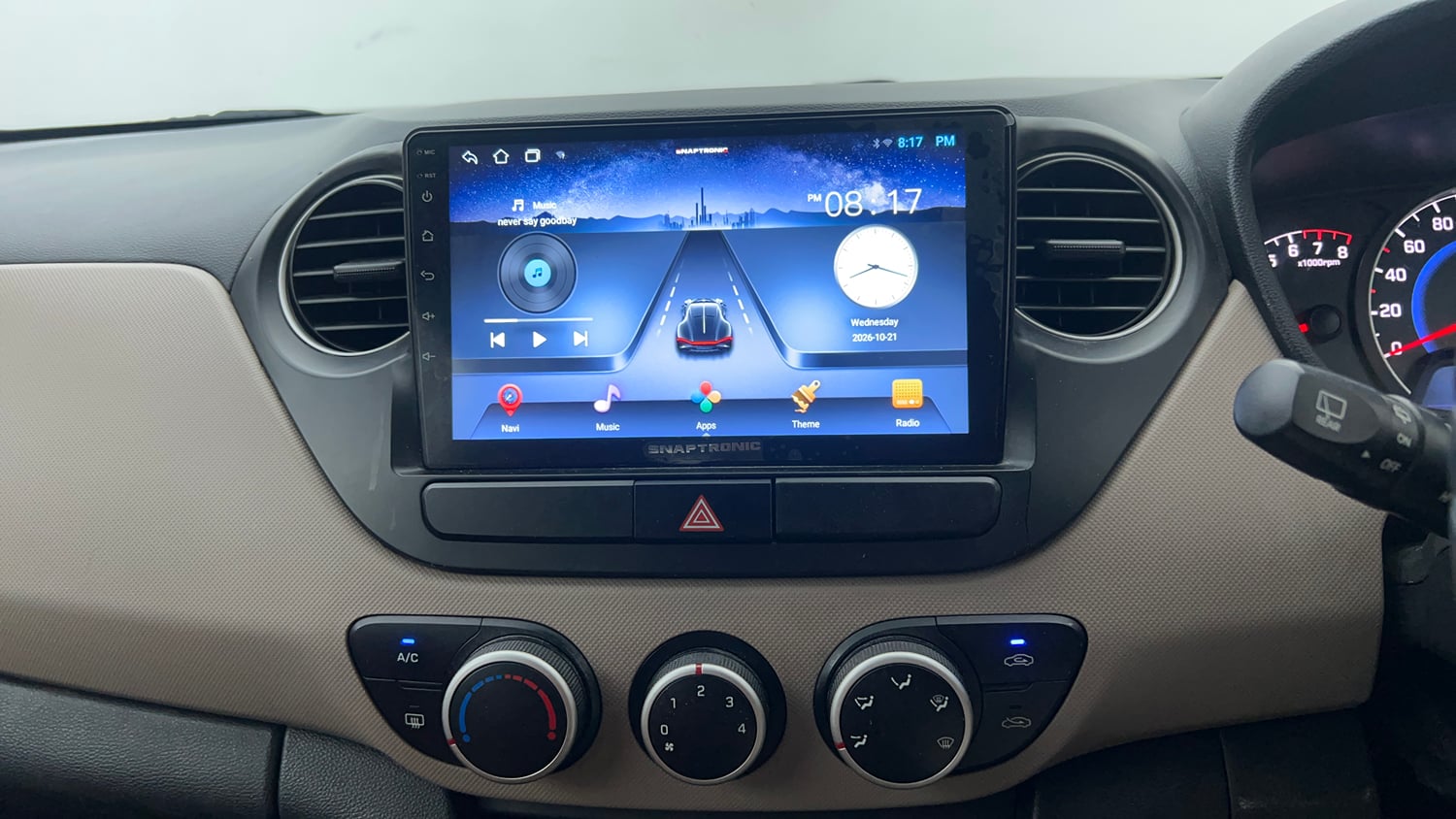 Used 2016 Hyundai Grand i10 Asta 1.2 Kappa VTVT Petrol Manual interior MUSIC SYSTEM & AC CONTROL VIEW