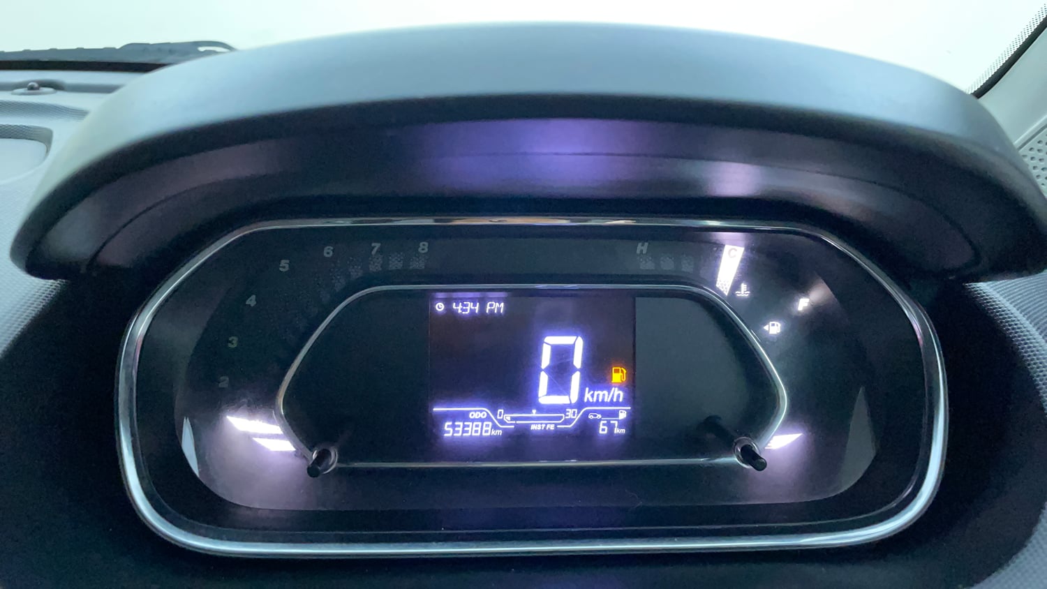 Used 2021 Tata Tiago XZ Plus Dual Tone Petrol Manual interior CLUSTERMETER VIEW