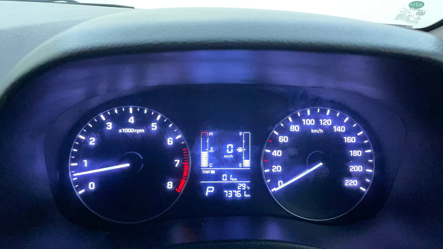 Used 2016 Hyundai Creta 1.6 SX Plus AT Petrol Petrol Automatic interior CLUSTERMETER VIEW