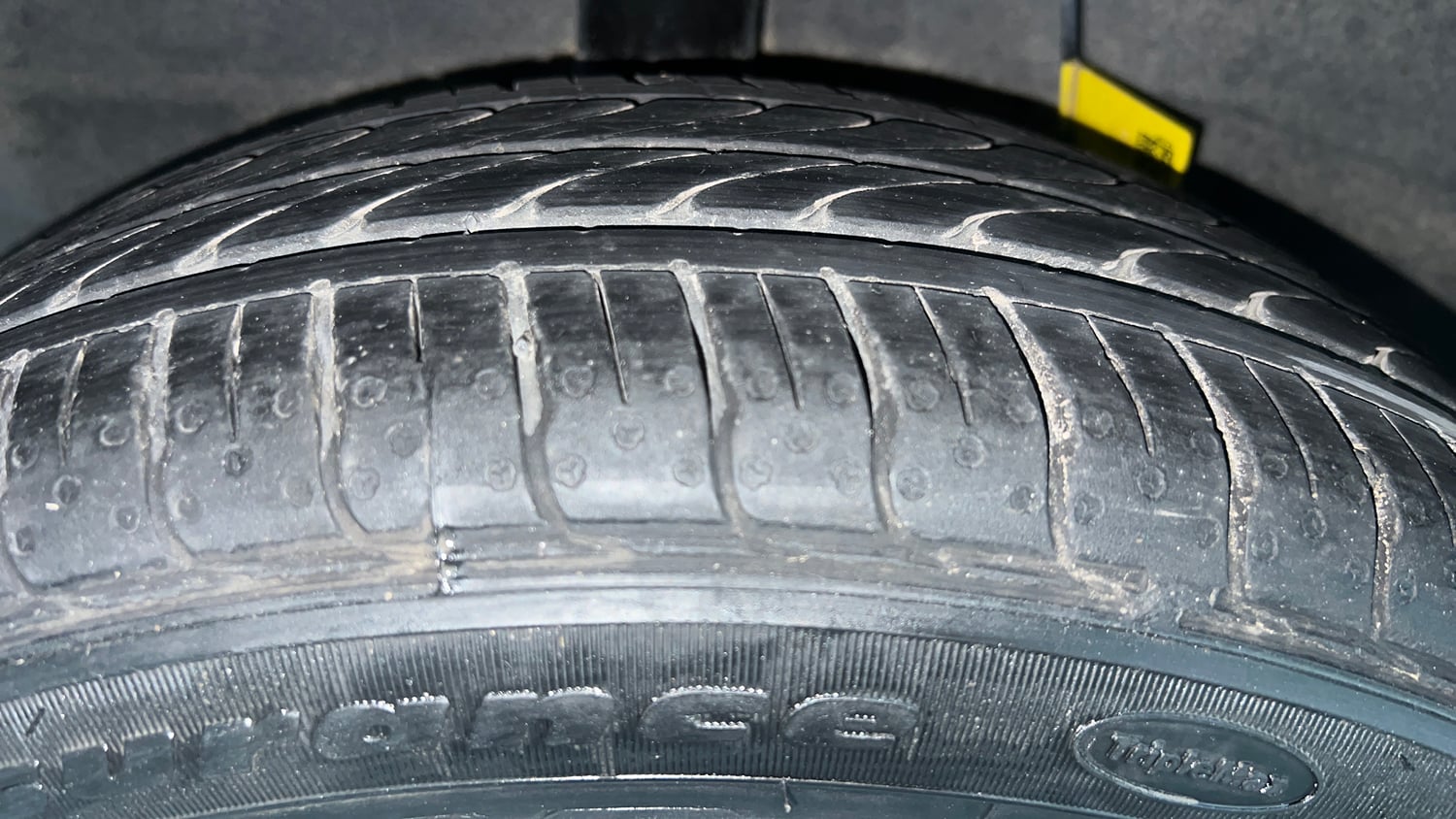 Used 2024 Hyundai Grand i10 Nios Sportz 1.2 Kappa AMT Petrol Automatic tyres RIGHT REAR TYRE TREAD VIEW