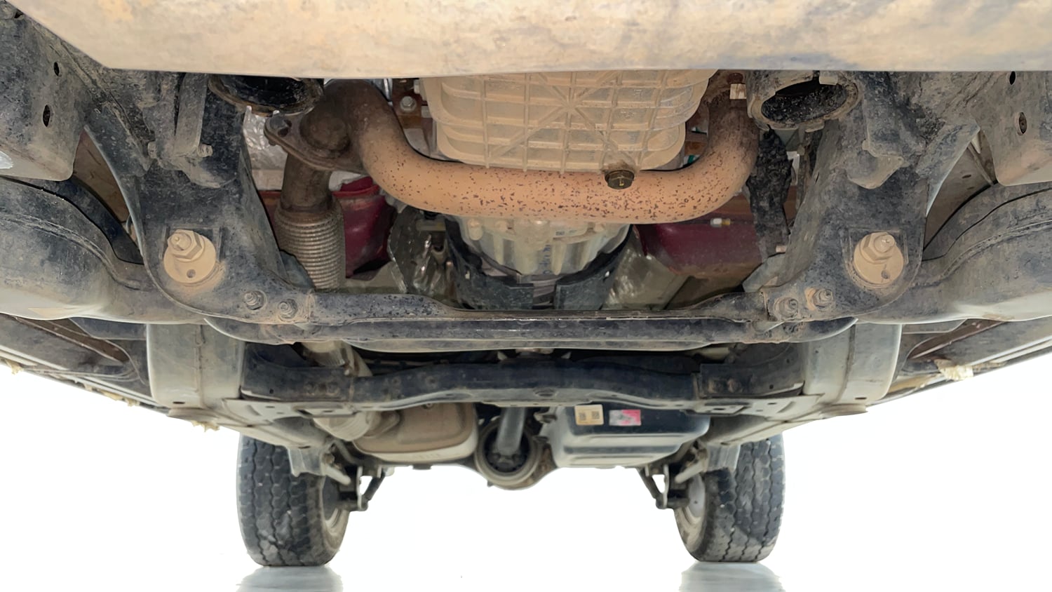 Used 2025 Mahindra Thar LX Hard Top Diesel MT RWD Diesel Manual extra FRONT LEFT UNDERBODY VIEW