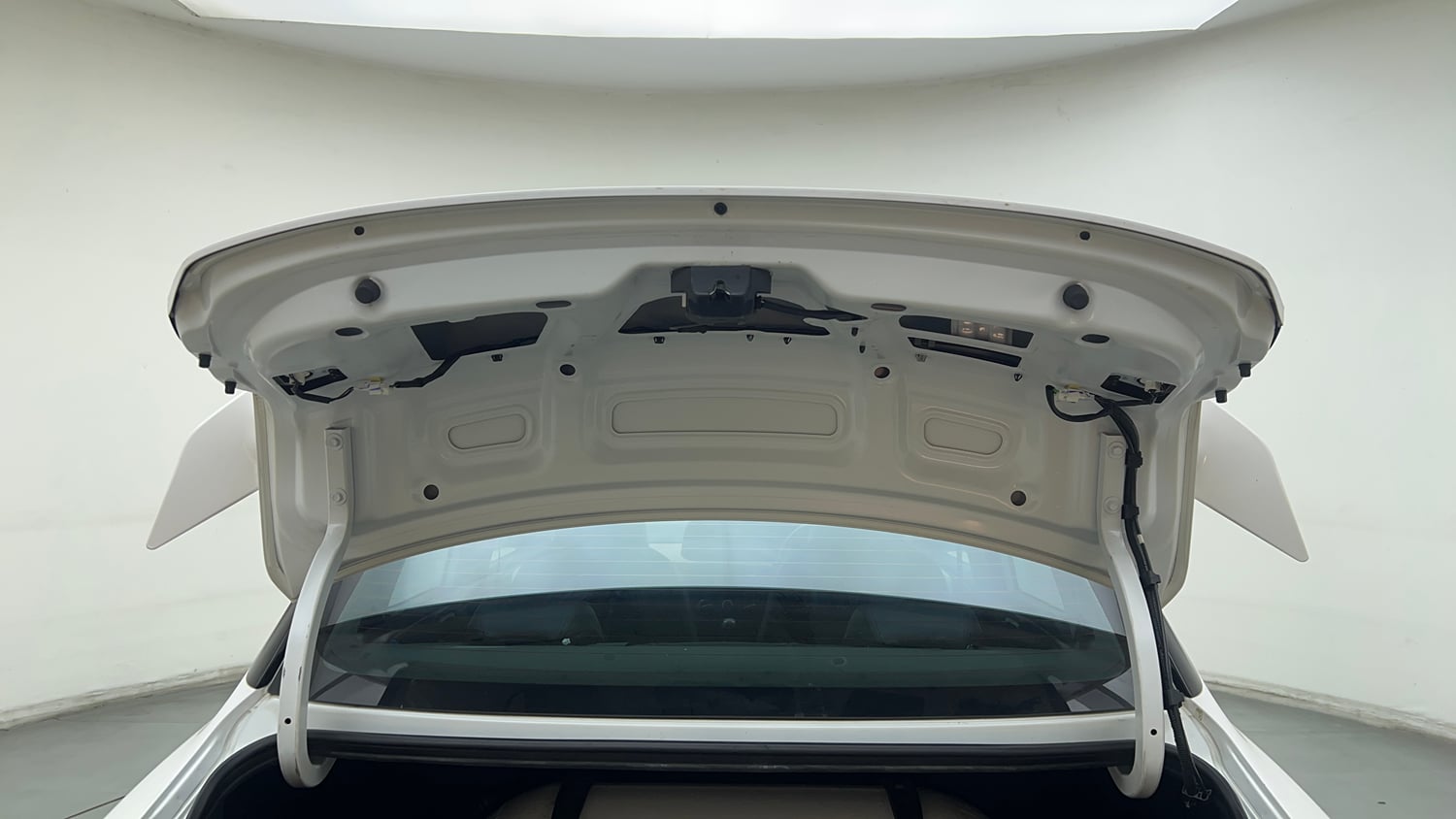 Used 2023 Hyundai Aura S 1.2 CNG Cng Manual interior DICKY DOOR OPEN VIEW
