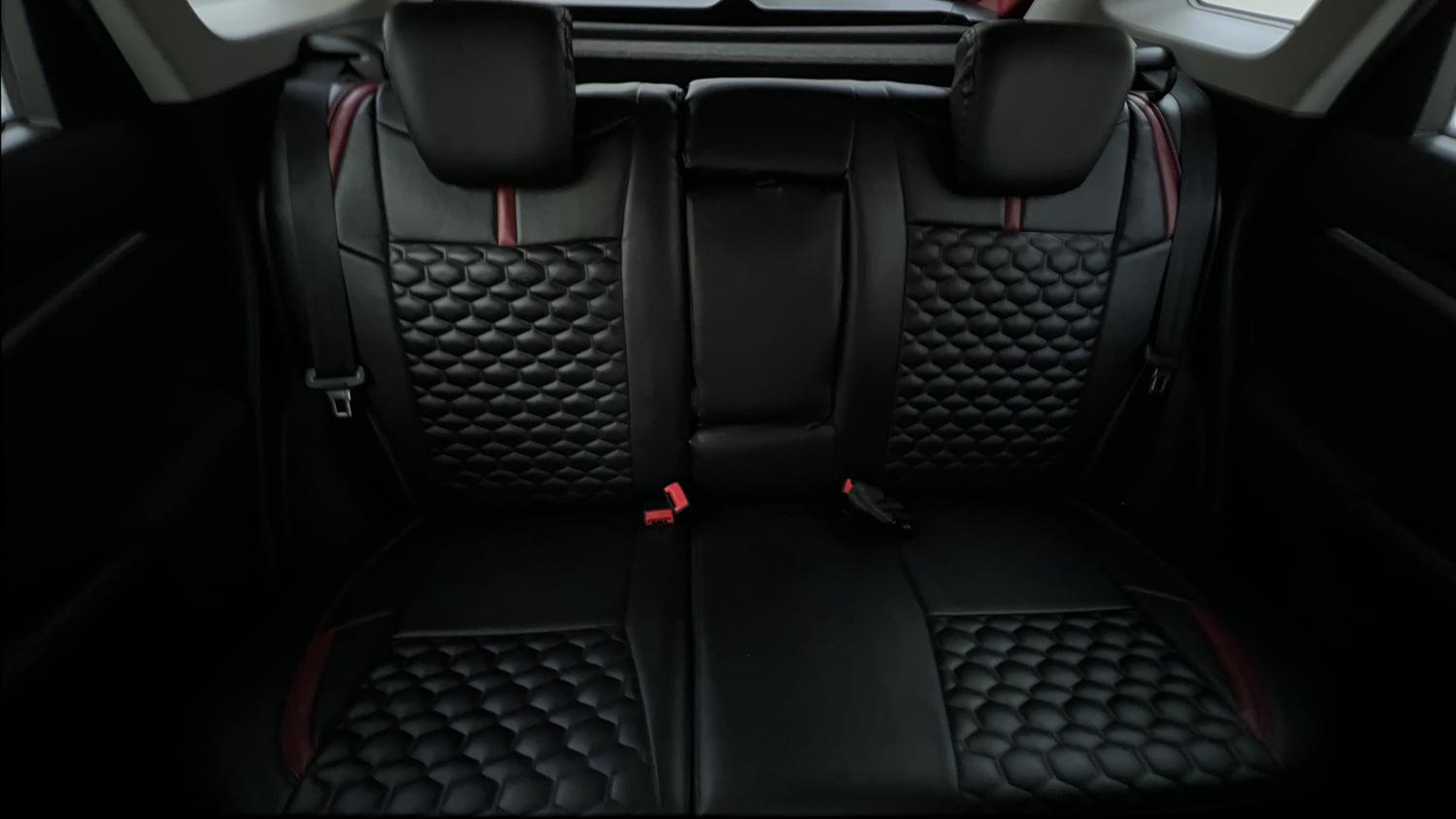 Used 2023 Maruti Suzuki Brezza Zxi Dual Tone Petrol Manual interior REAR SEAT CONDITION VIEW