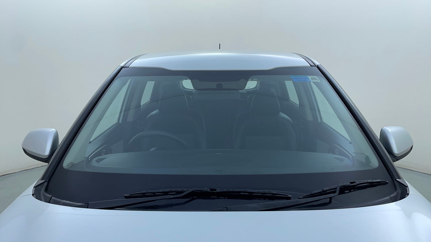 Used 2023 Kia Carens Premium 1.4 Petrol 7 STR Petrol Manual exterior FRONT WINDSHIELD VIEW
