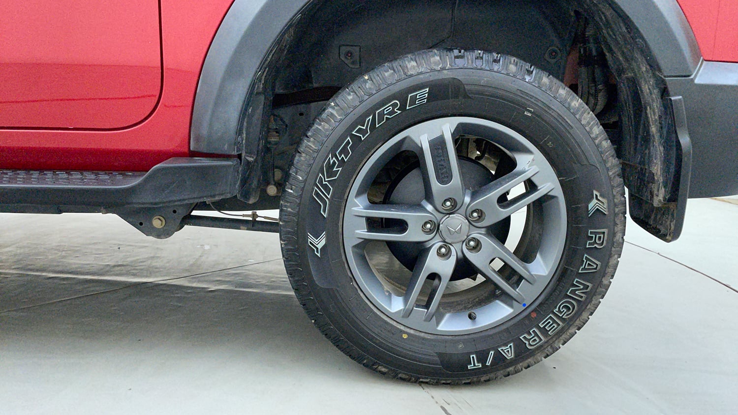 Used 2025 Mahindra Thar LX Hard Top Diesel MT RWD Diesel Manual tyres LEFT REAR TYRE RIM VIEW