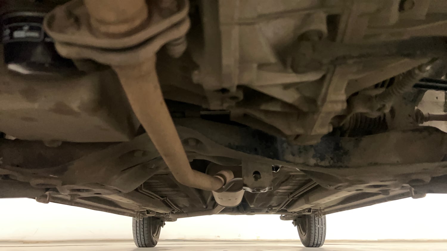 Used 2017 Maruti Suzuki Celerio LXi ABS Petrol Manual extra FRONT LEFT UNDERBODY VIEW