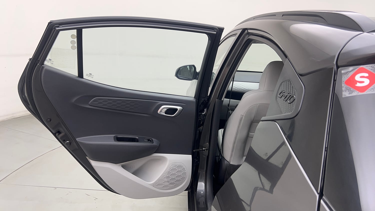 Used 2024 Hyundai Grand i10 Nios Sportz 1.2 Kappa AMT Petrol Automatic interior LEFT REAR DOOR OPEN VIEW