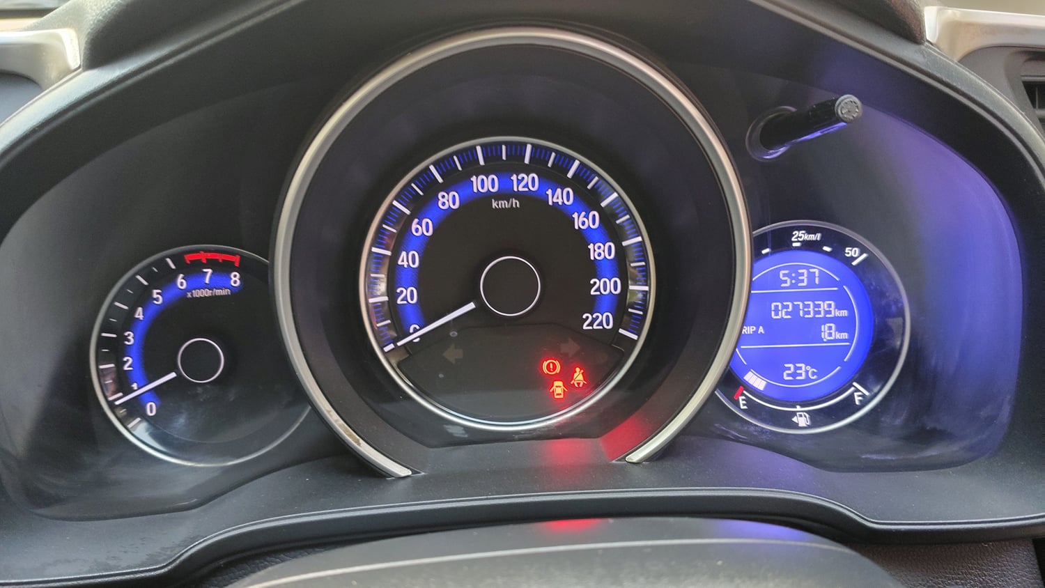 Used 2021 Honda WR-V SV MT Petrol Petrol Manual interior CLUSTERMETER VIEW