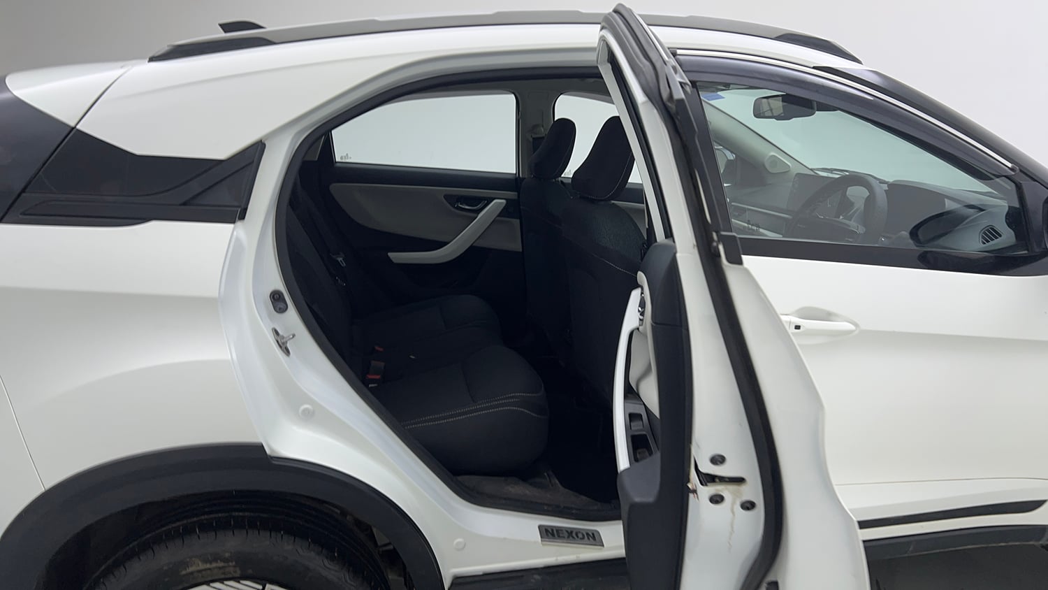 Used 2024 Tata Nexon Creative Plus 1.2 Revotron Petrol 7DCA Petrol Automatic interior RIGHT SIDE REAR DOOR CABIN VIEW