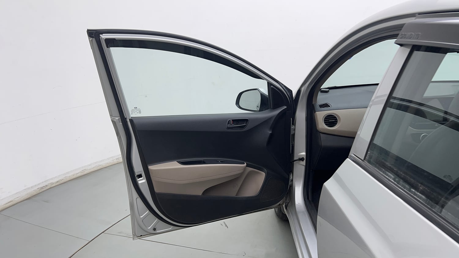 Used 2016 Hyundai Grand i10 Magna 1.2 Kappa VTVT Petrol Manual interior LEFT FRONT DOOR OPEN VIEW