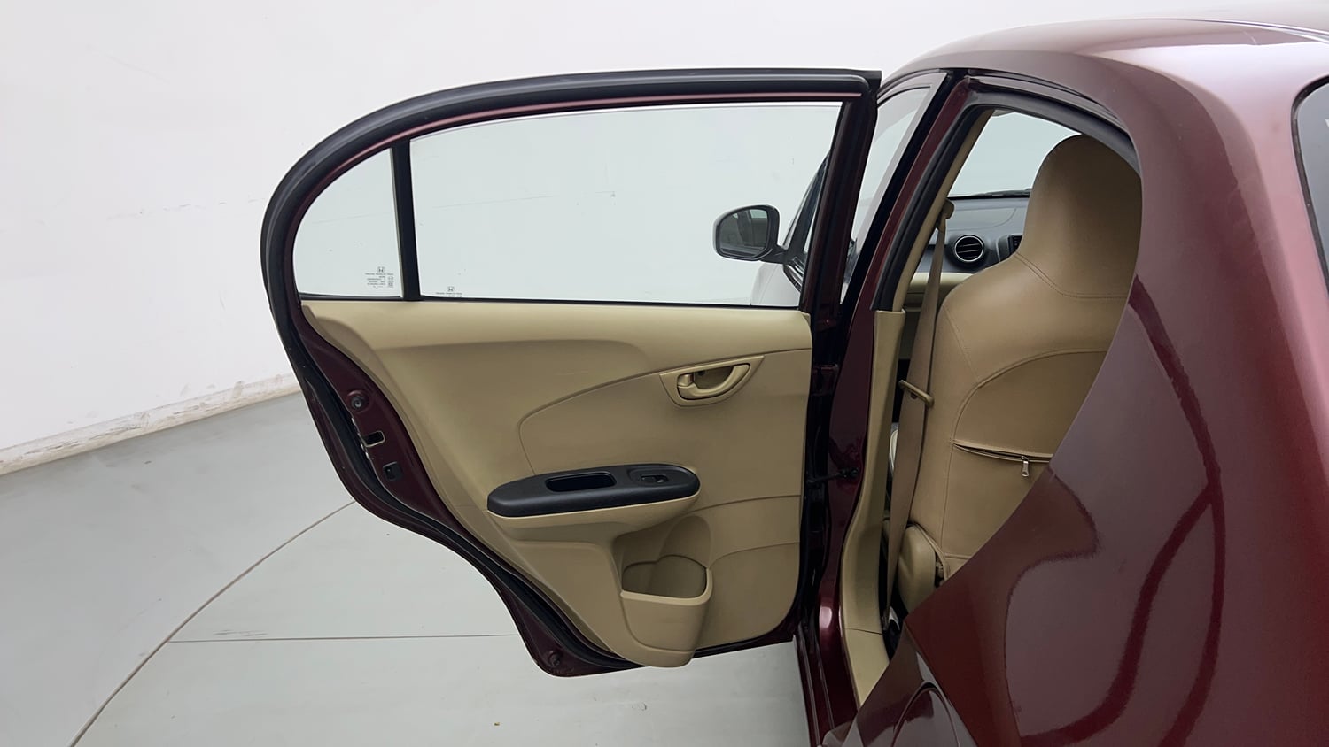 Used 2014 Honda Amaze 1.2 SX i-VTEC Petrol Manual interior LEFT REAR DOOR OPEN VIEW