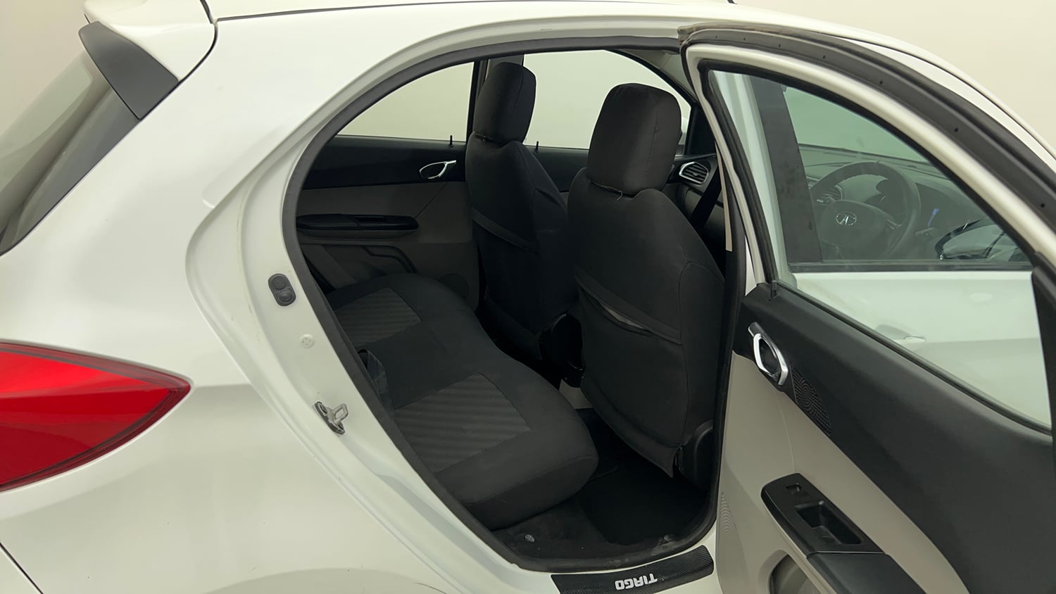 Used 2019 Tata Tiago Revotron XZ w/o Alloy Petrol Manual interior RIGHT SIDE REAR DOOR CABIN VIEW