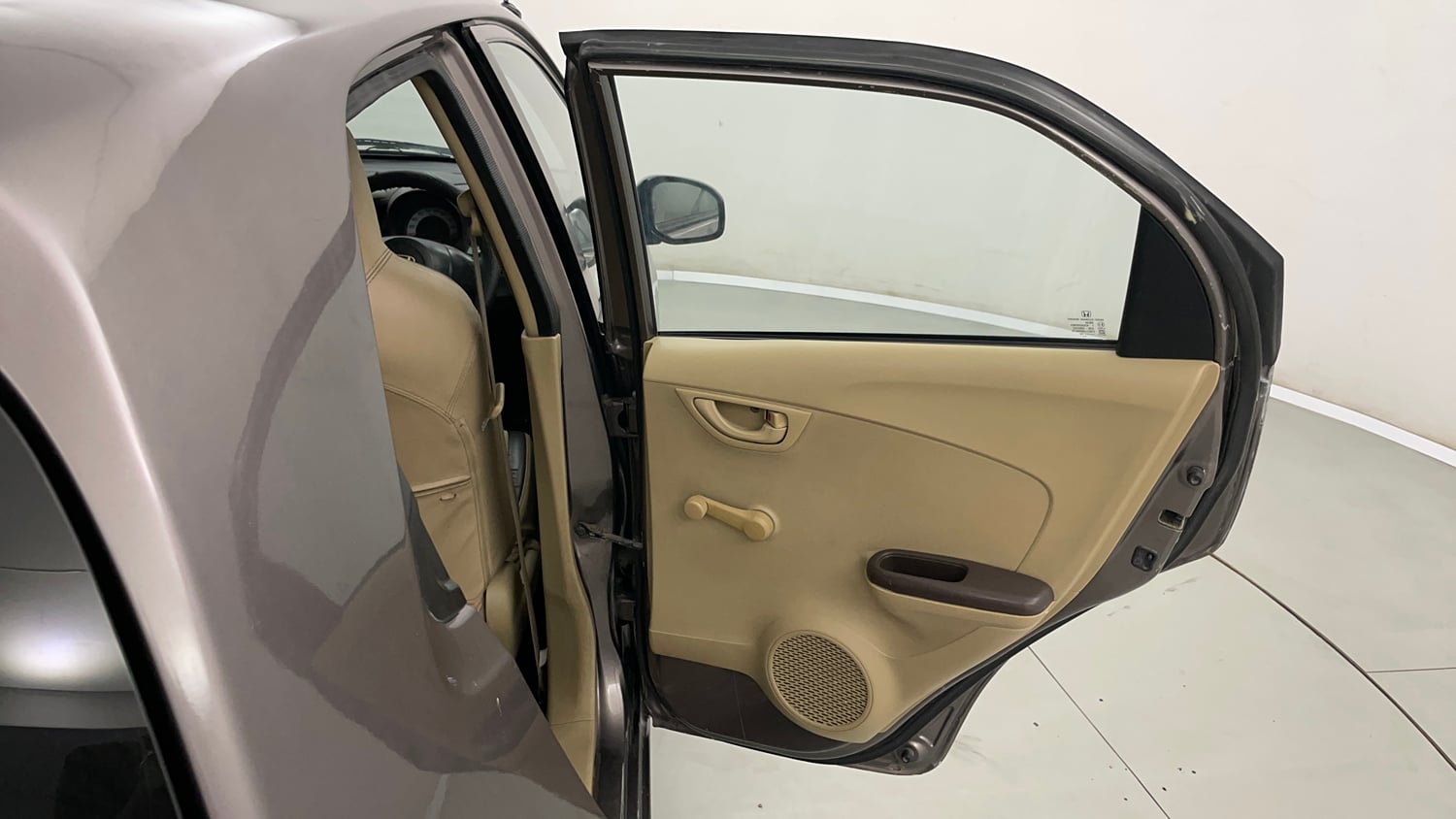 Used 2013 Honda Brio E MT Petrol Manual interior RIGHT REAR DOOR OPEN VIEW