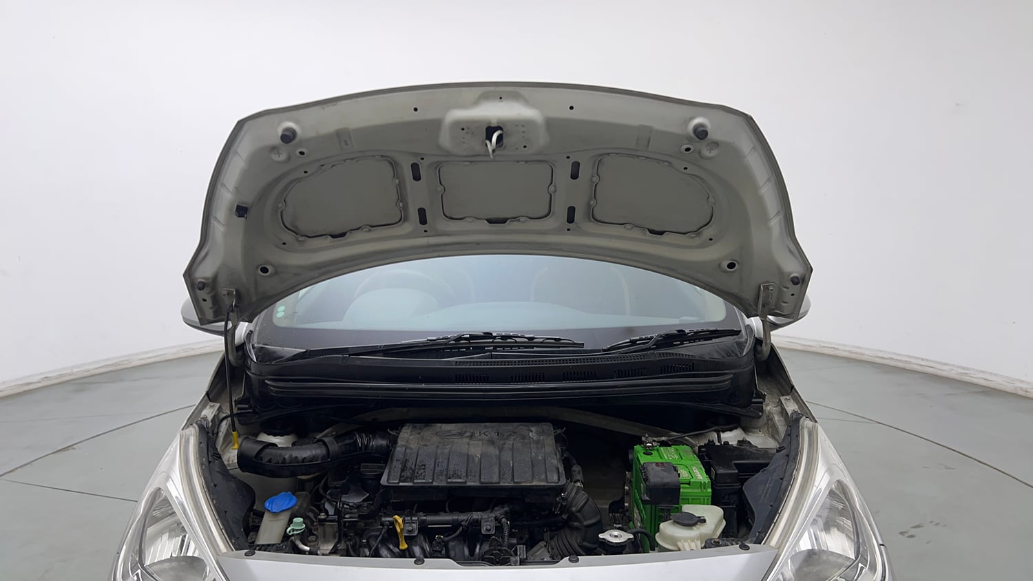 Used 2016 Hyundai Grand i10 Magna 1.2 Kappa VTVT Petrol Manual engine ENGINE & BONNET OPEN FRONT VIEW