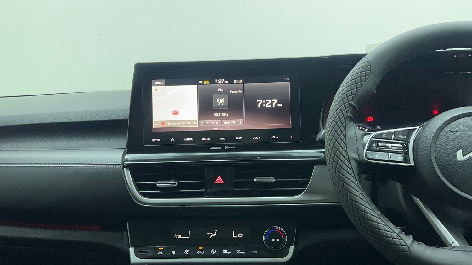 Used 2022 Kia Seltos GTX Plus 1.4 DCT Petrol Automatic interior MUSIC SYSTEM & AC CONTROL VIEW