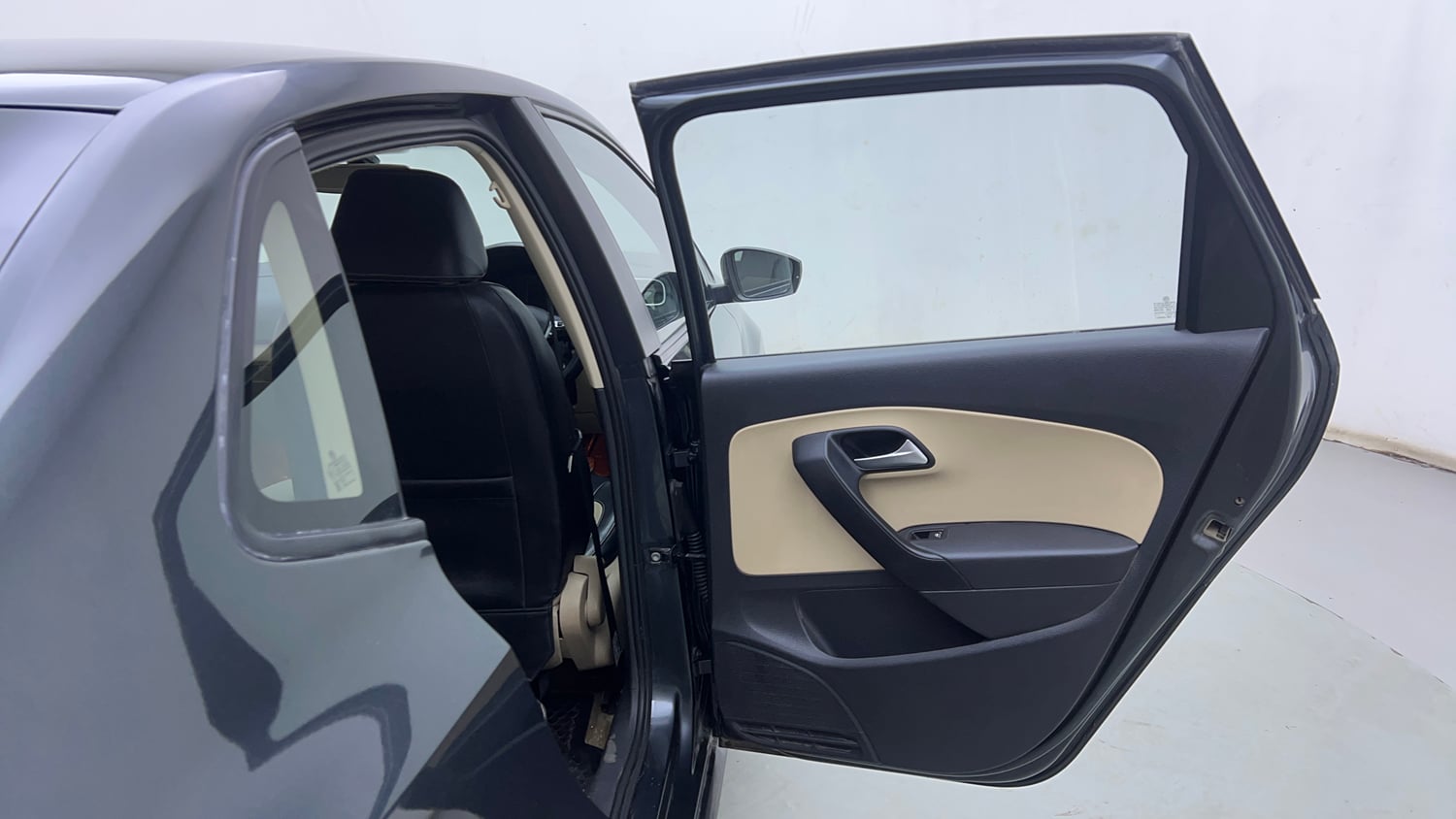 Used 2017 Volkswagen Ameo Highline1.2L (P) Petrol Manual interior RIGHT REAR DOOR OPEN VIEW