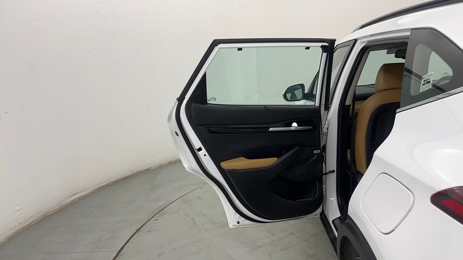 Used 2024 Kia Seltos HTX Plus 1.5 Diesel MT Diesel Manual interior LEFT REAR DOOR OPEN VIEW