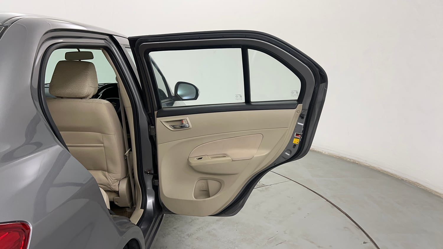 Used 2012 Maruti Suzuki Swift Dzire VXI Petrol Manual interior RIGHT REAR DOOR OPEN VIEW