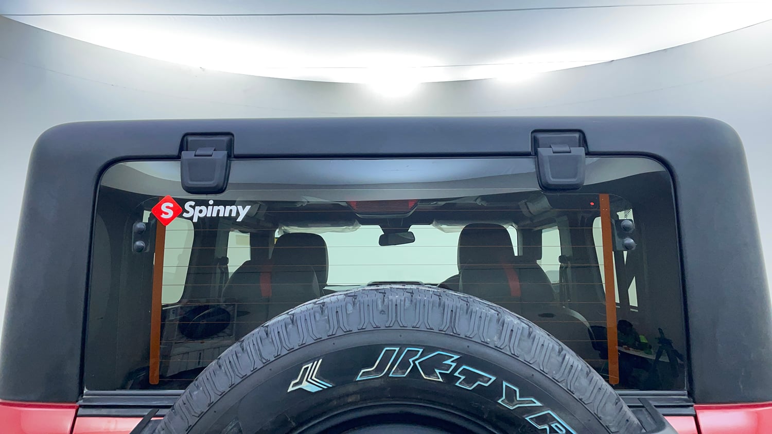 Used 2025 Mahindra Thar LX Hard Top Diesel MT RWD Diesel Manual exterior BACK WINDSHIELD VIEW