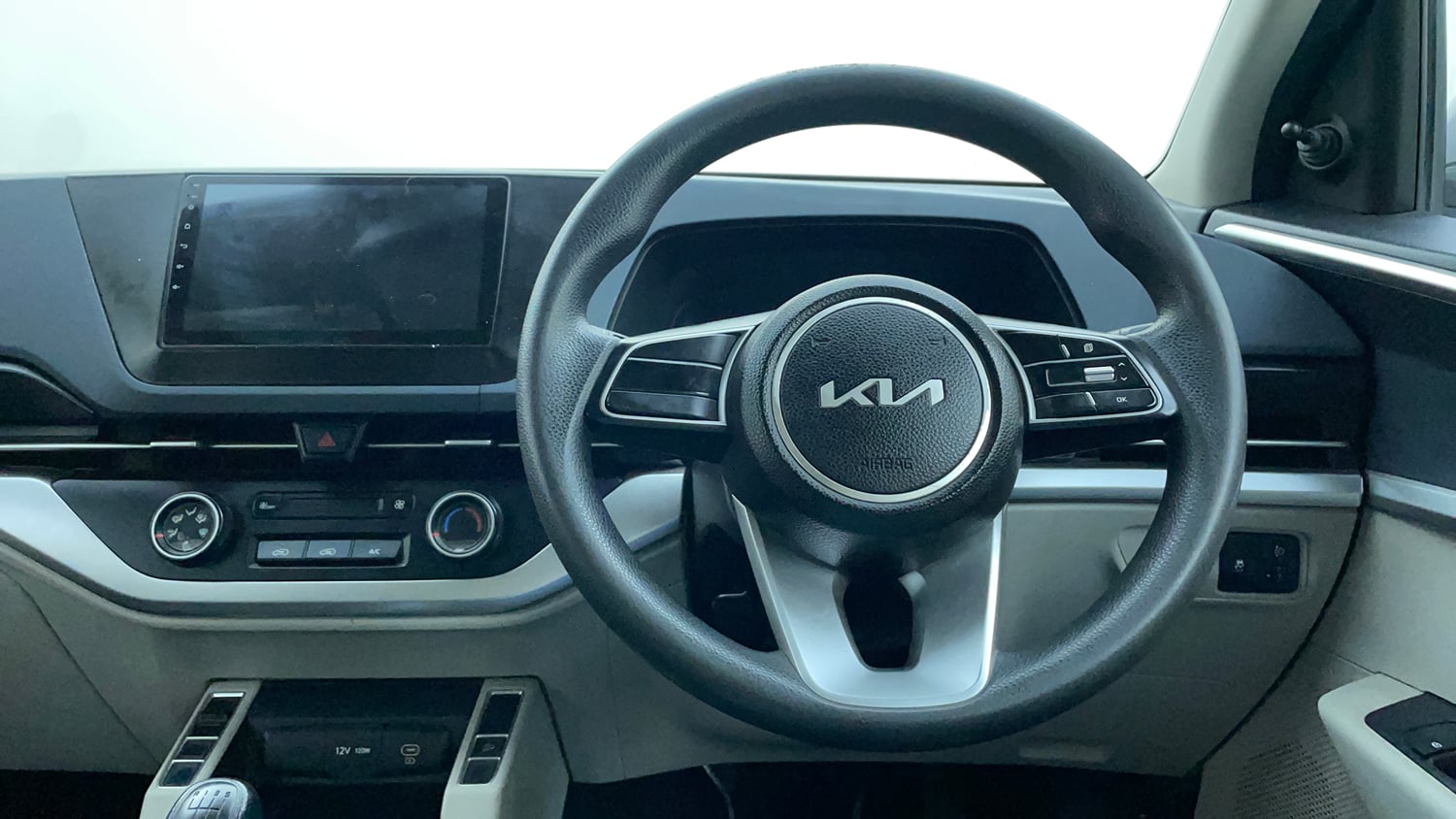 Used 2023 Kia Carens Premium 1.4 Petrol 7 STR Petrol Manual interior STEERING VIEW