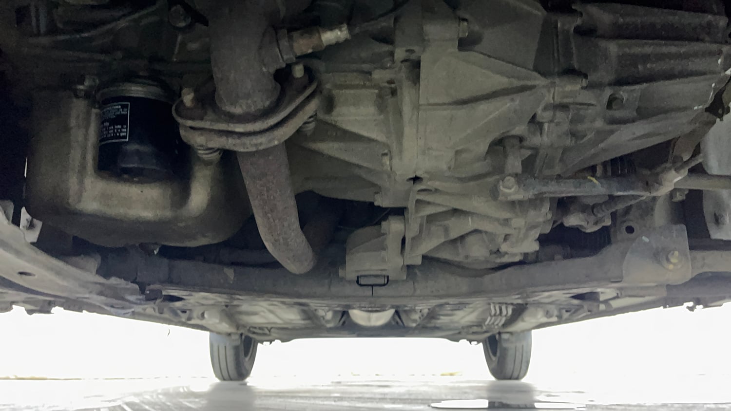 Used 2017 Maruti Suzuki Dzire VXi Petrol Manual extra FRONT LEFT UNDERBODY VIEW