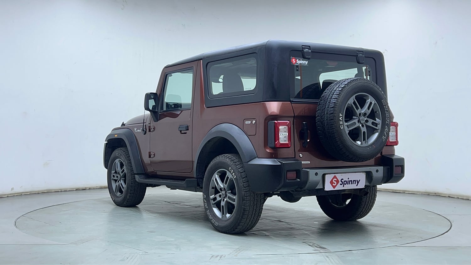Used 2022 mahindra Thar LX Hard Top Diesel AT 4WD Diesel Automatic exterior LEFT REAR CORNER VIEW
