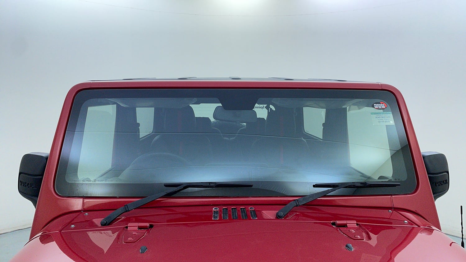 Used 2025 Mahindra Thar LX Hard Top Diesel MT RWD Diesel Manual exterior FRONT WINDSHIELD VIEW