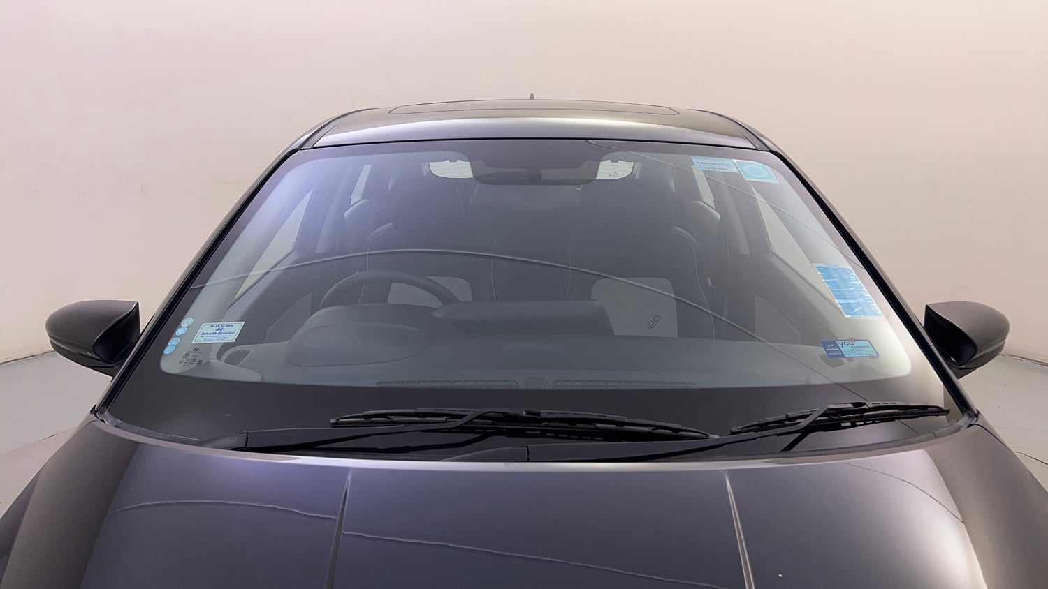 Used 2024 Hyundai New i20 Asta (O) 1.2 MT Petrol Manual exterior FRONT WINDSHIELD VIEW