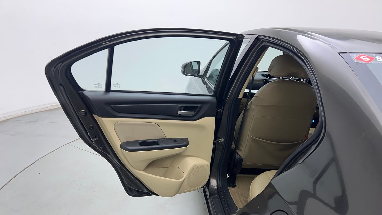 Used 2023 Honda Amaze VX 1.2 Petrol CVT Petrol Automatic interior LEFT REAR DOOR OPEN VIEW
