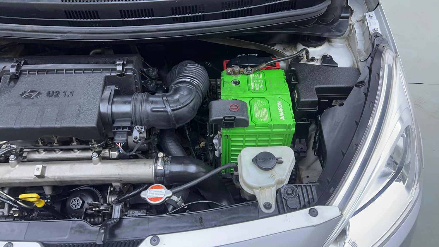 Used 2013 Hyundai Grand i10 Sportz 1.1 CRDi Diesel Manual engine ENGINE LEFT SIDE VIEW
