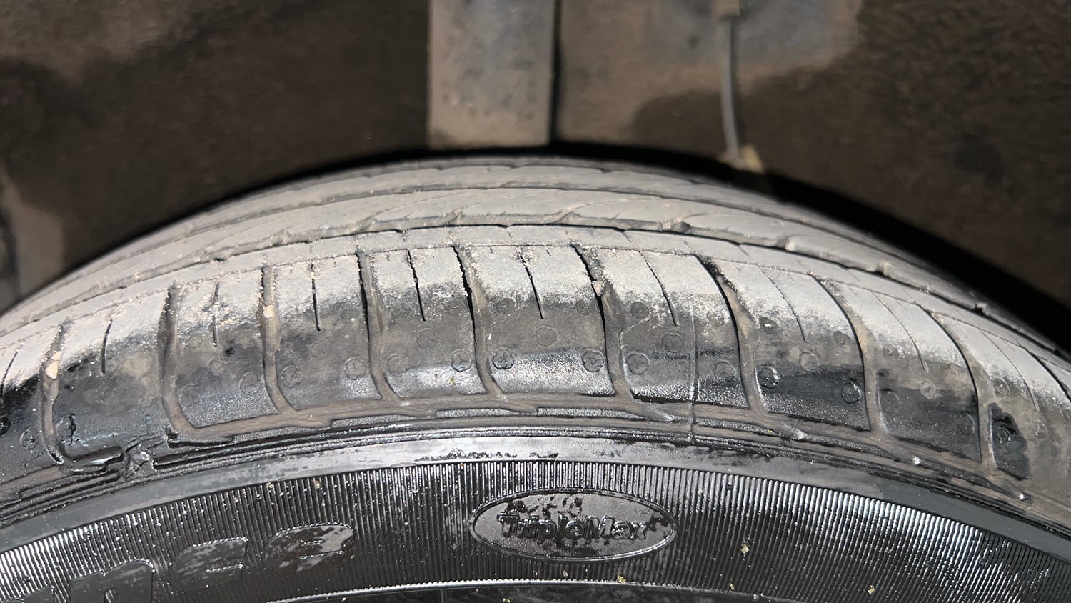 Used 2024 Hyundai Grand i10 Nios Sportz 1.2 Kappa AMT Petrol Automatic tyres RIGHT REAR TYRE TREAD VIEW
