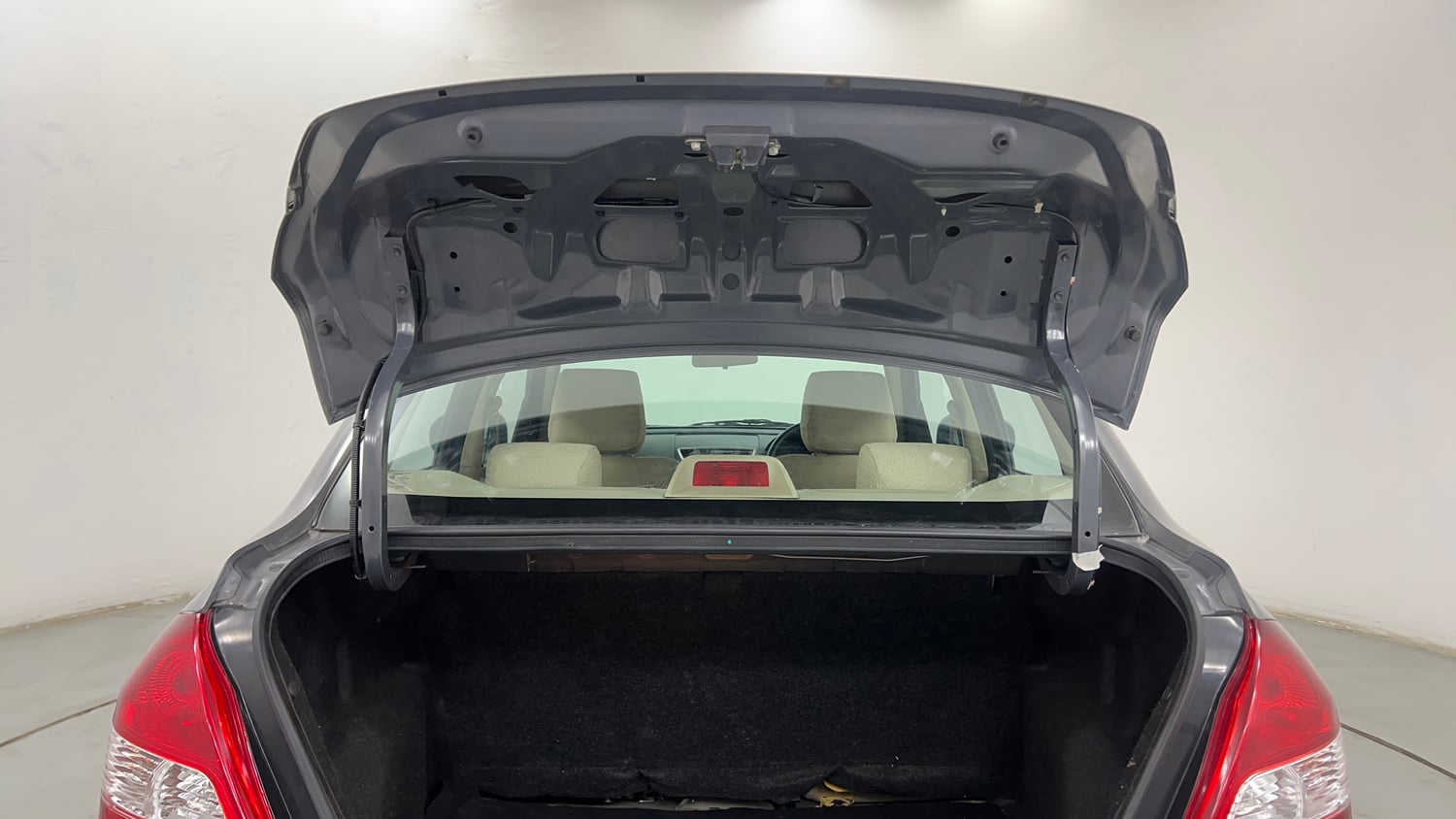 Used 2012 Maruti Suzuki Swift Dzire VXI Petrol Manual interior DICKY DOOR OPEN VIEW