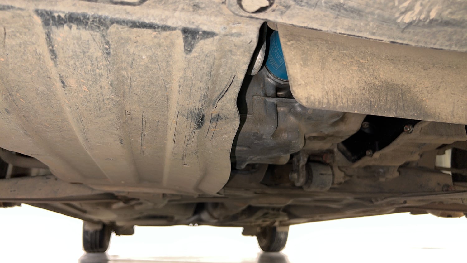 Used 2014 Honda Amaze 1.2 S i-VTEC Petrol Manual extra FRONT LEFT UNDERBODY VIEW