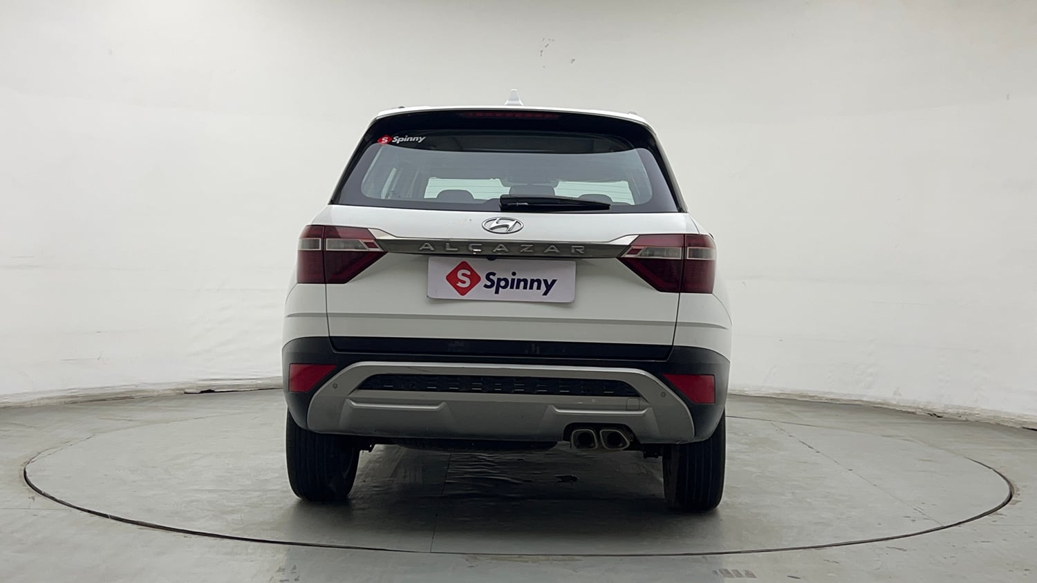 Used 2022 Hyundai Alcazar Platinum (O) 7 Seater 1.5 Diesel AT Diesel Automatic exterior BACK VIEW