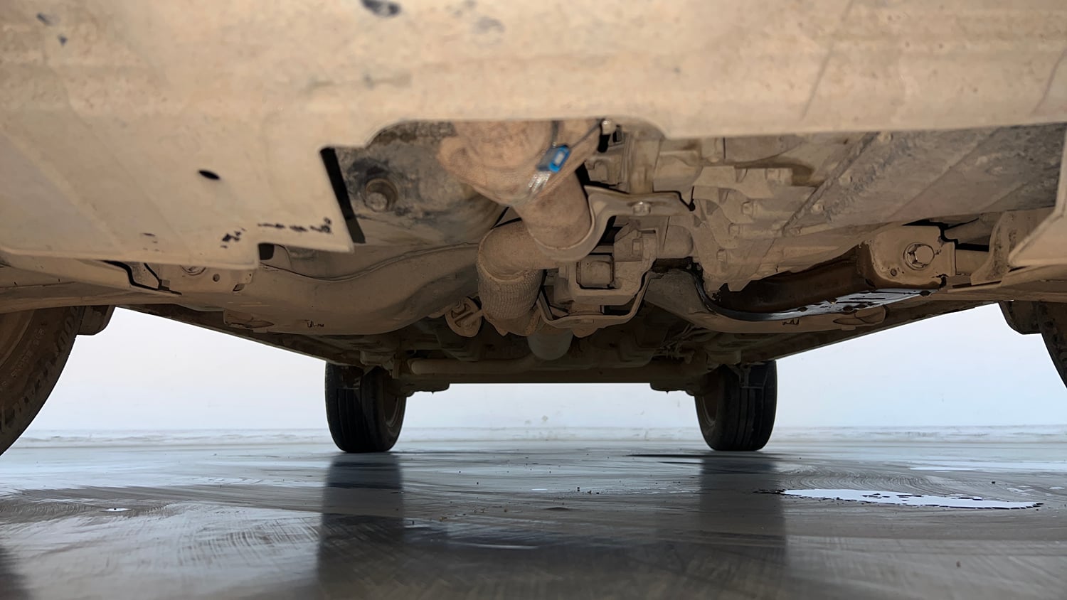Used 2024 Tata Nexon Creative Plus 1.2 Revotron Petrol 7DCA Petrol Automatic extra FRONT LEFT UNDERBODY VIEW