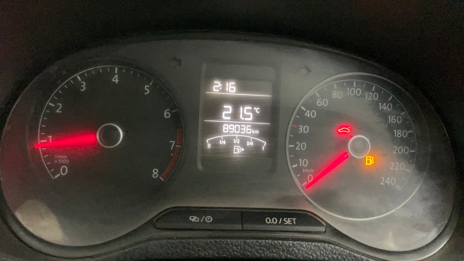 Used 2019 Volkswagen Polo Trendline 1.0L (P) Petrol Manual interior CLUSTERMETER VIEW