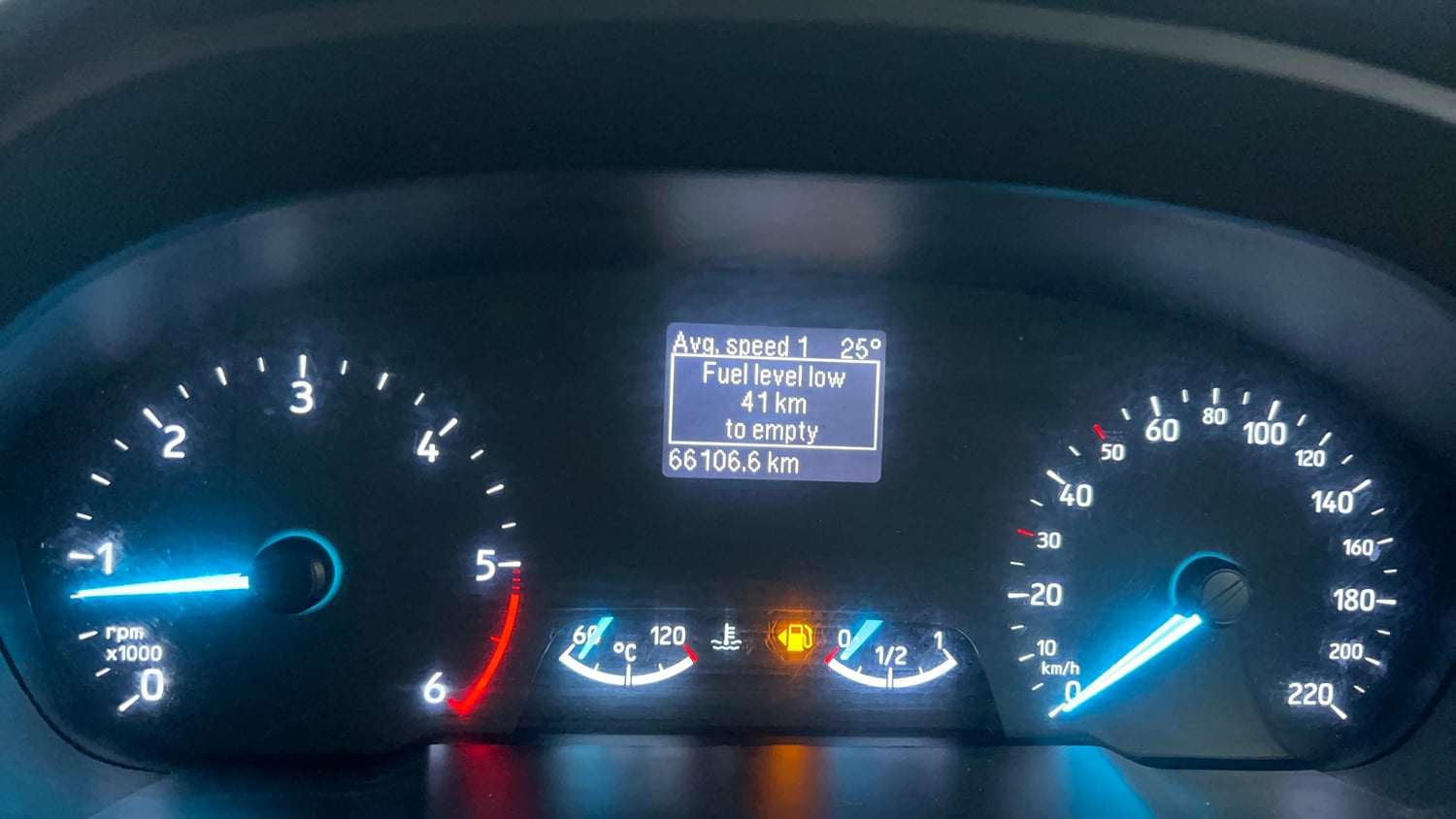 Used 2020 Ford EcoSport Trend 1.5L TDCi Diesel Manual interior CLUSTERMETER VIEW