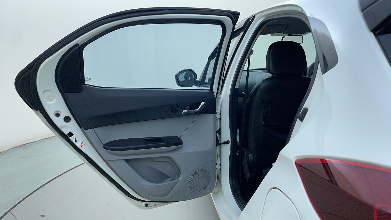Used 2021 Tata Tiago XZ Plus Dual Tone Petrol Manual interior LEFT REAR DOOR OPEN VIEW