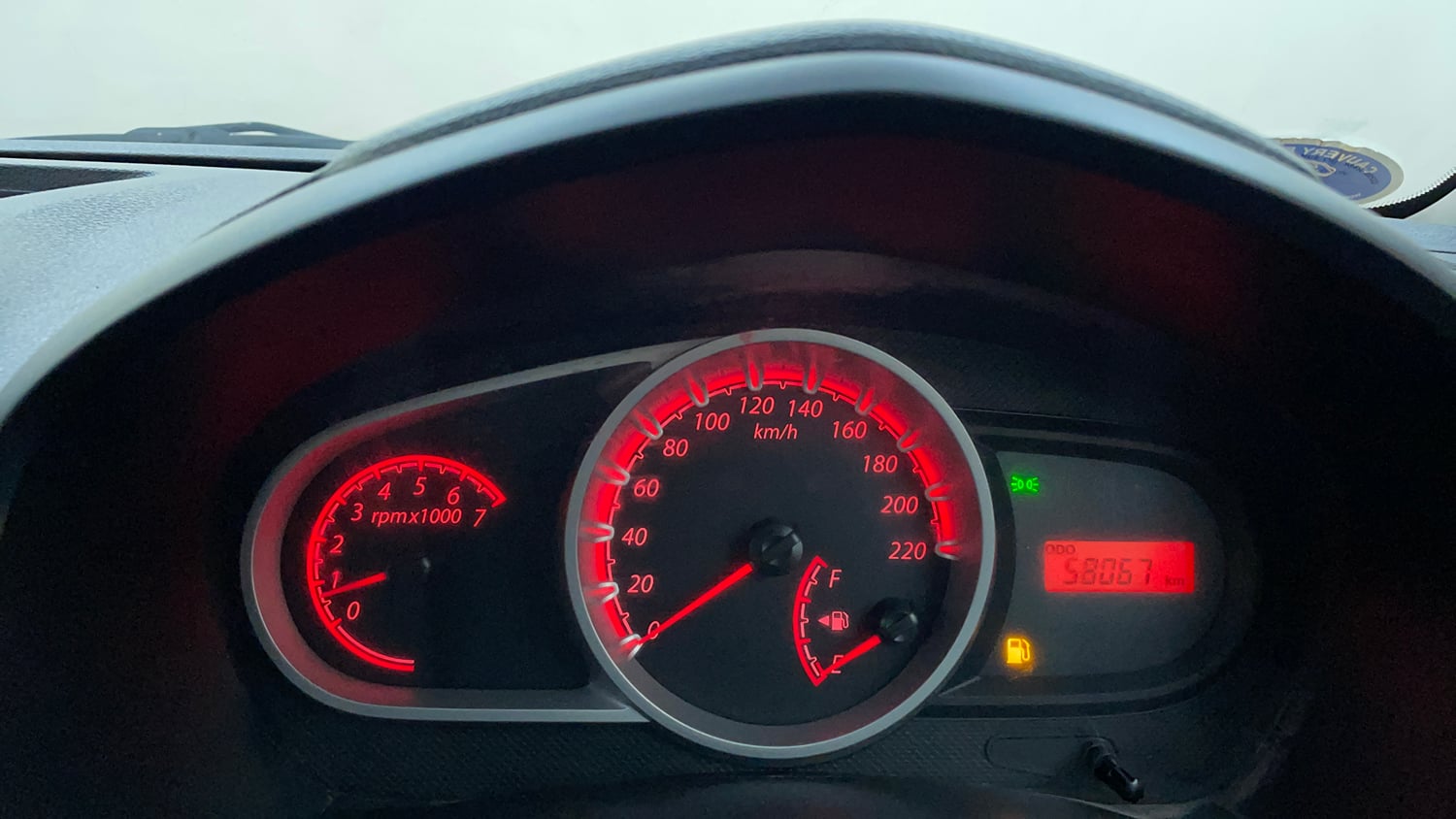 Used 2012 Ford Figo Duratec Petrol ZXI 1.2 Petrol Manual interior CLUSTERMETER VIEW