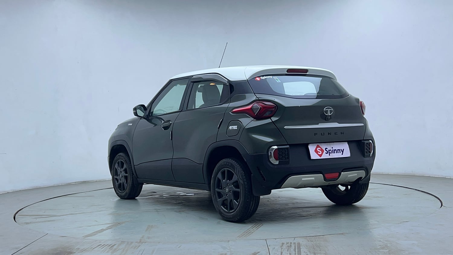 Used 2022 Tata Punch Camo Accomplished Dazzle AMT Petrol Automatic exterior LEFT REAR CORNER VIEW