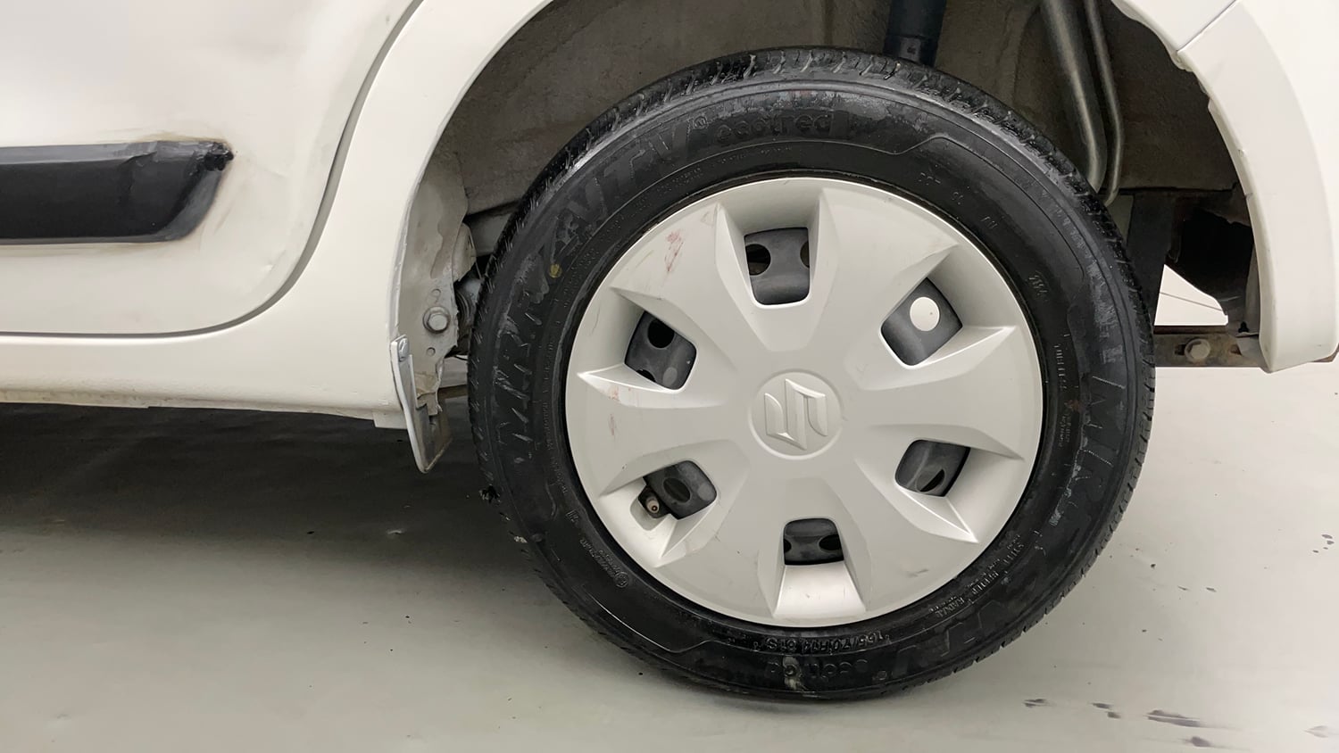 Used 2024 Maruti Suzuki Wagon R VXI 1.0 Petrol Manual tyres LEFT REAR TYRE RIM VIEW