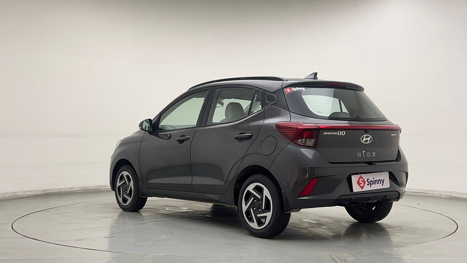 Used 2024 Hyundai Grand i10 Nios Sportz 1.2 Kappa AMT Petrol Automatic exterior LEFT REAR CORNER VIEW