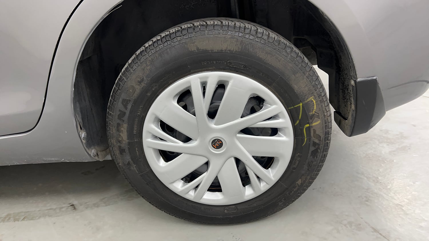 Used 2012 Maruti Suzuki Swift Dzire VXI Petrol Manual tyres LEFT REAR TYRE RIM VIEW
