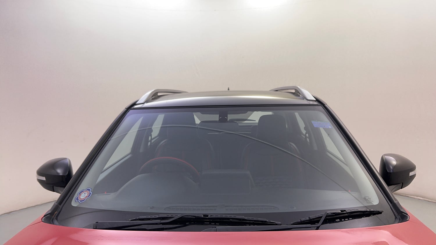 Used 2023 Maruti Suzuki Brezza Zxi Dual Tone Petrol Manual exterior FRONT WINDSHIELD VIEW