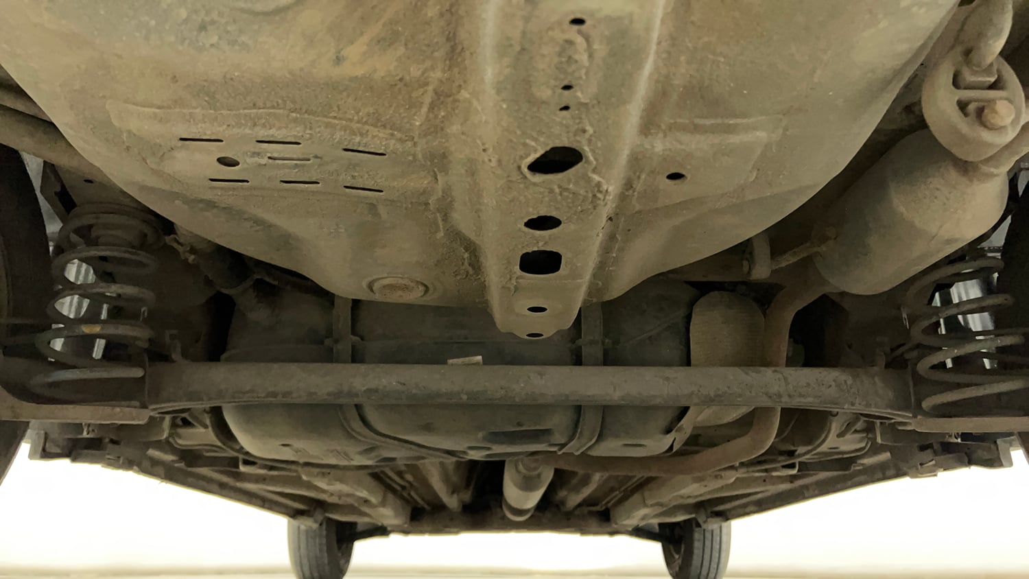 Used 2016 Maruti Suzuki Swift Dzire VXI Petrol Manual extra REAR UNDERBODY VIEW (TAKEN FROM REAR)
